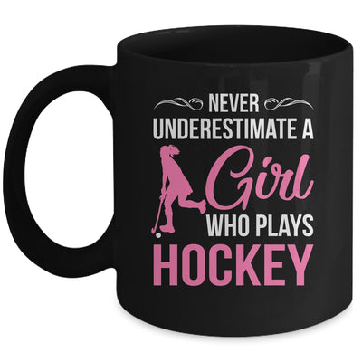 Funny Hockey Art For Girls Youth Teens Hockey Player Mug | teecentury
