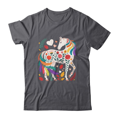 Funny Horses Lover Floral Horse Western Cowgirl Girls Women Shirt & Tank Top | teecentury