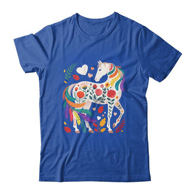Funny Horses Lover Floral Horse Western Cowgirl Girls Women Shirt & Tank Top | teecentury
