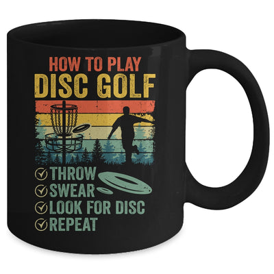 Funny How To Play Disc Golf Frisbee Golf Player Men Women Mug | teecentury