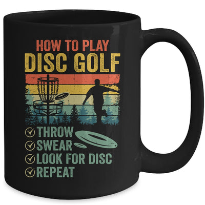 Funny How To Play Disc Golf Frisbee Golf Player Men Women Mug | teecentury