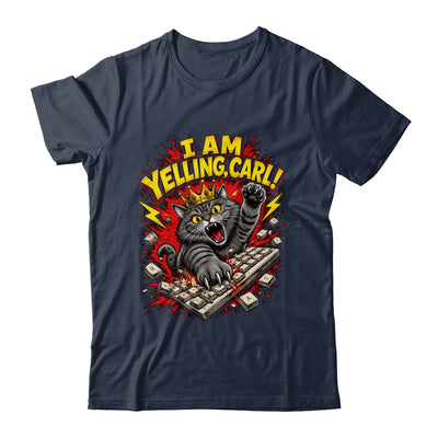 Funny I Am Yelling Carl Donut Cat Meme Shirt & Tank Top | teecentury