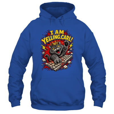 Funny I Am Yelling Carl Donut Cat Meme Shirt & Tank Top | teecentury
