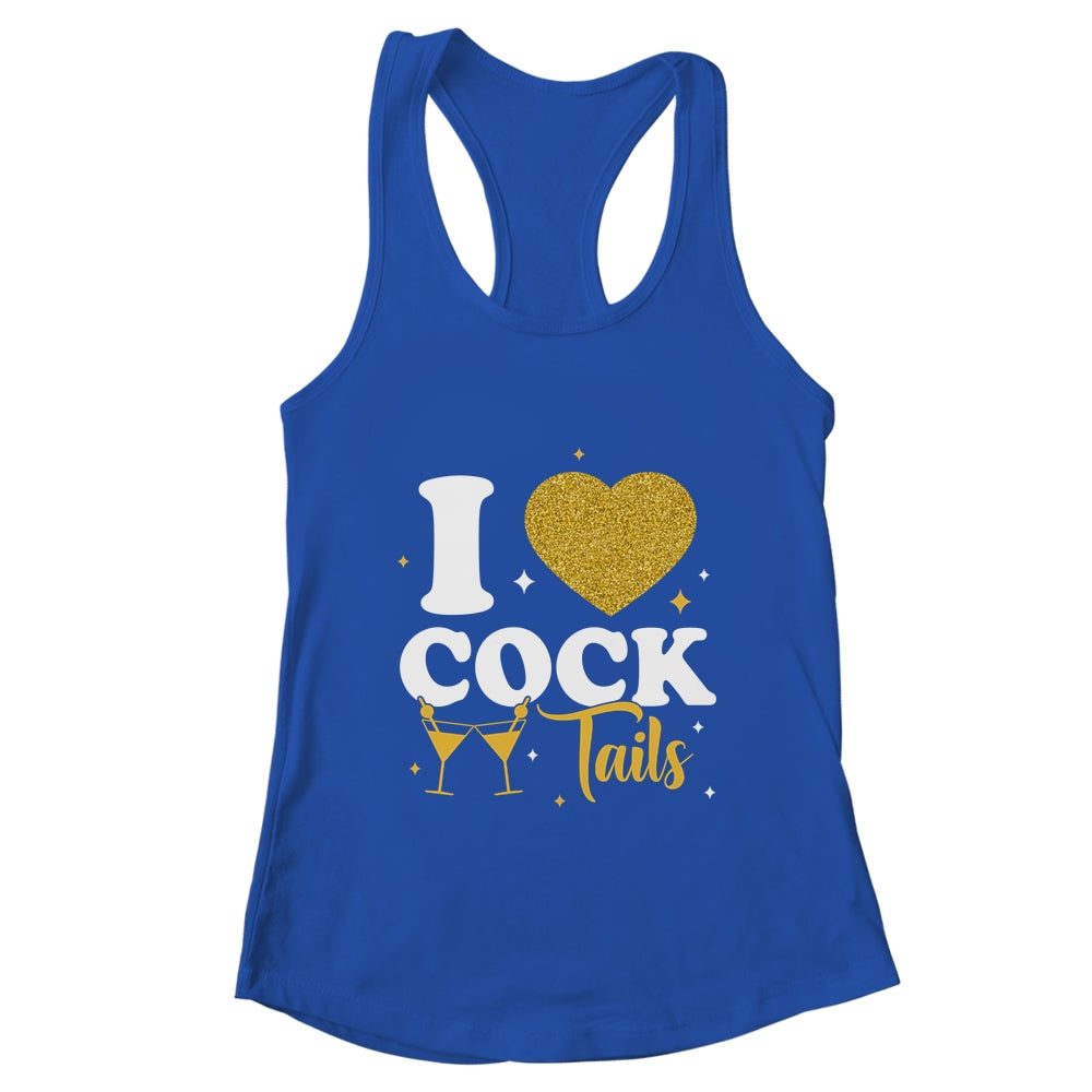 Funny I Love Cocktails I Heart Cocktails Drinking Pun Shirt & Tank Top | teecentury