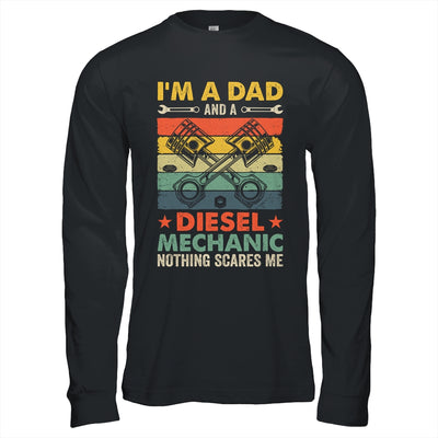 Funny Im A Dad Diesel Mechanic Auto Garage Fathers Day Retro Shirt & Hoodie | teecentury