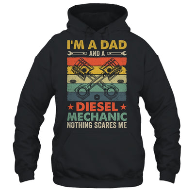 Funny Im A Dad Diesel Mechanic Auto Garage Fathers Day Retro Shirt & Hoodie | teecentury