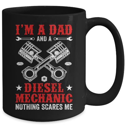 Funny Im A Dad Diesel Mechanic Men Auto Garage Fathers Day Mug | teecentury