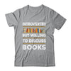 Funny Introverted Bookworm Art For Men Women Book Reading Shirt & Tank Top | teecentury