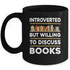 Funny Introverted Bookworm Art For Men Women Book Reading Mug | teecentury