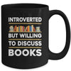 Funny Introverted Bookworm Art For Men Women Book Reading Mug | teecentury