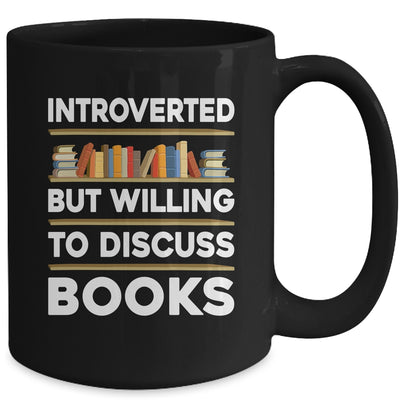 Funny Introverted Bookworm Art For Men Women Book Reading Mug | teecentury