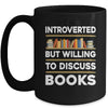 Funny Introverted Bookworm Art For Men Women Book Reading Mug | teecentury