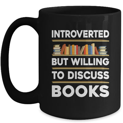 Funny Introverted Bookworm Art For Men Women Book Reading Mug | teecentury