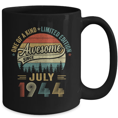 Funny July 1944 Vintage 80th Birthday Decorations Men Mug | teecentury