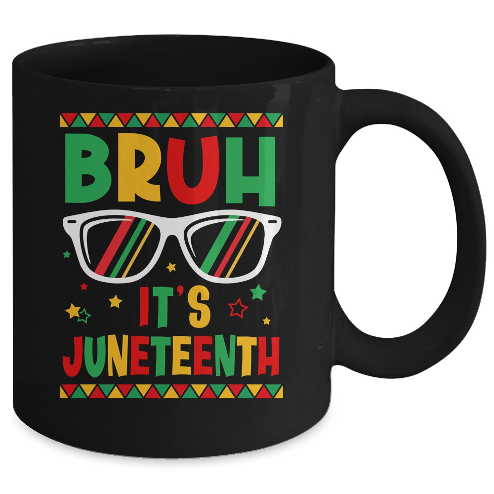 Funny Juneteenth Boys Girls Bruh It's Juneteenth 1865 Mug | teecentury