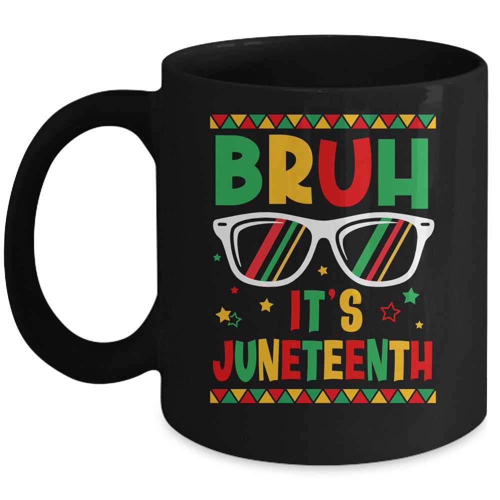 Funny Juneteenth Boys Girls Bruh It's Juneteenth 1865 Mug | teecentury