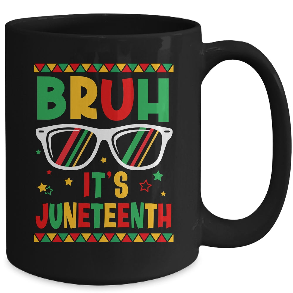 Funny Juneteenth Boys Girls Bruh It's Juneteenth 1865 Mug | teecentury