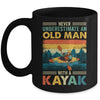Funny Kayaking Design For Men Grandpa Kayaker Kayak Vintage Mug | teecentury