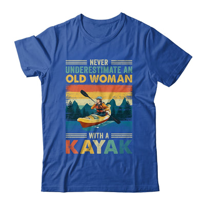 Funny Kayaking Design For Women Grandma Kayaker Kayak Retro Shirt & Tank Top | teecentury