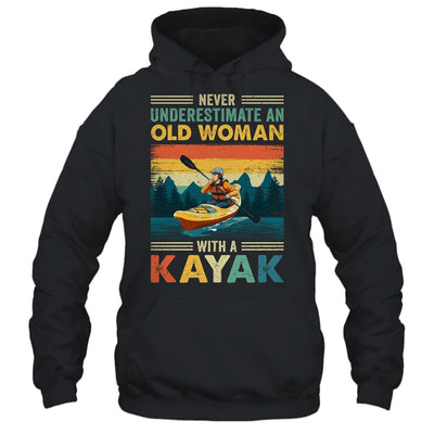 Funny Kayaking Design For Women Grandma Kayaker Kayak Retro Shirt & Tank Top | teecentury