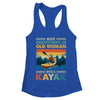 Funny Kayaking Design For Women Grandma Kayaker Kayak Retro Shirt & Tank Top | teecentury