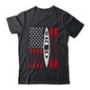 Funny Kayaking Kayak For Men Women Cool American Flag Shirt & Tank Top | teecentury