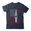 Funny Kayaking Kayak For Men Women Cool American Flag Shirt & Tank Top | teecentury