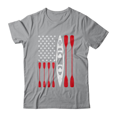 Funny Kayaking Kayak For Men Women Cool American Flag Shirt & Tank Top | teecentury