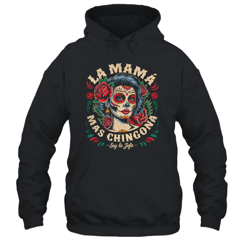 Funny La Mamá Mas Chingona Mexican Strong Women Spanish Shirt & Tank Top | teecentury