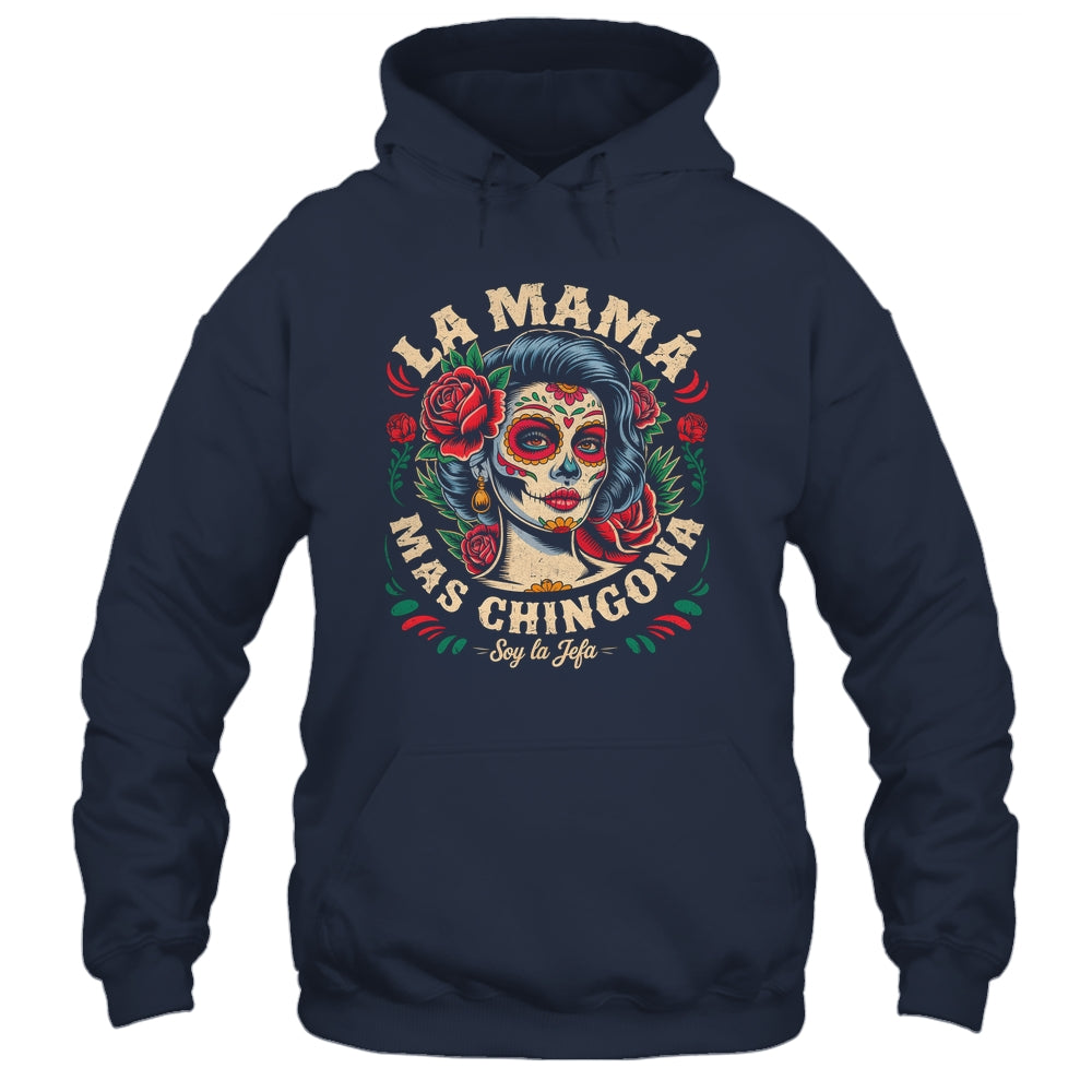 Funny La Mamá Mas Chingona Mexican Strong Women Spanish Shirt & Tank Top | teecentury