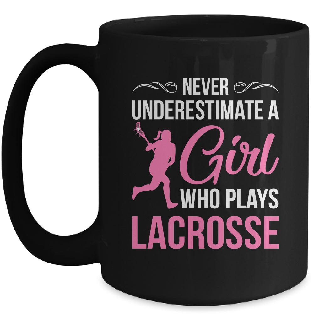 Funny Lacrosse Art For Girls Youth Teens Lacrosse Player Mug | teecentury