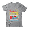 Funny Last Day Of School Teacher Summer Recharge Required Shirt & Tank Top | teecentury