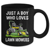 Funny Lawn Mowing For Boys Lawn Mower Farm Gardening Kids Mug | teecentury