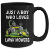 Funny Lawn Mowing For Boys Lawn Mower Farm Gardening Kids Mug | teecentury