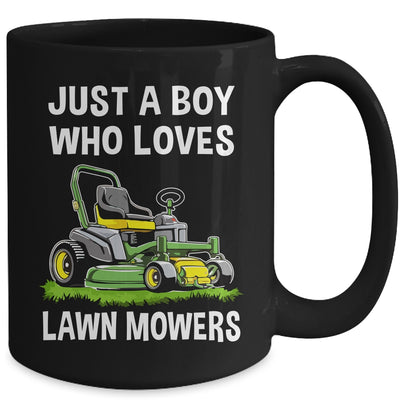 Funny Lawn Mowing For Boys Lawn Mower Farm Gardening Kids Mug | teecentury