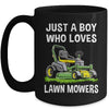Funny Lawn Mowing For Boys Lawn Mower Farm Gardening Kids Mug | teecentury