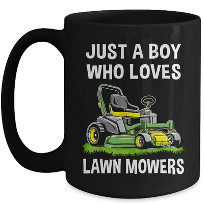 Funny Lawn Mowing For Boys Lawn Mower Farm Gardening Kids Mug | teecentury
