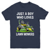 Funny Lawn Mowing For Boys Lawn Mower Farm Gardening Kids Youth Shirt | teecentury