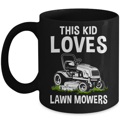 Funny Lawn Mowing For Kids Lawn Mower Farm Gardening Mug | teecentury