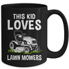 Funny Lawn Mowing For Kids Lawn Mower Farm Gardening Mug | teecentury