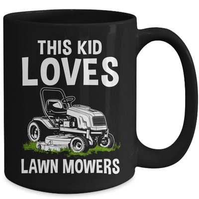 Funny Lawn Mowing For Kids Lawn Mower Farm Gardening Mug | teecentury