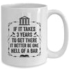 Funny Lawyer Law School Student Attorney If It Takes 3 Years Mug | teecentury