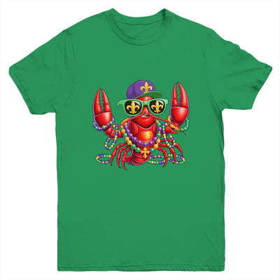Funny Mardi Gras Carnival Beads Crawfish New Orleans Kids Youth Shirt | teecentury