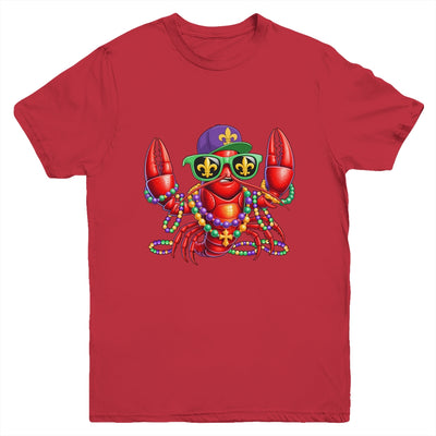 Funny Mardi Gras Carnival Beads Crawfish New Orleans Kids Youth Shirt | teecentury