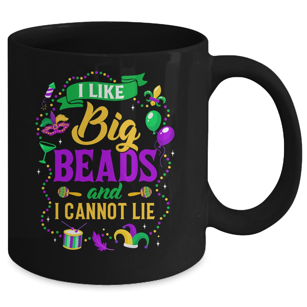 Funny Mardi Gras I Like Big Beads And Cannot Lie Mug | teecentury
