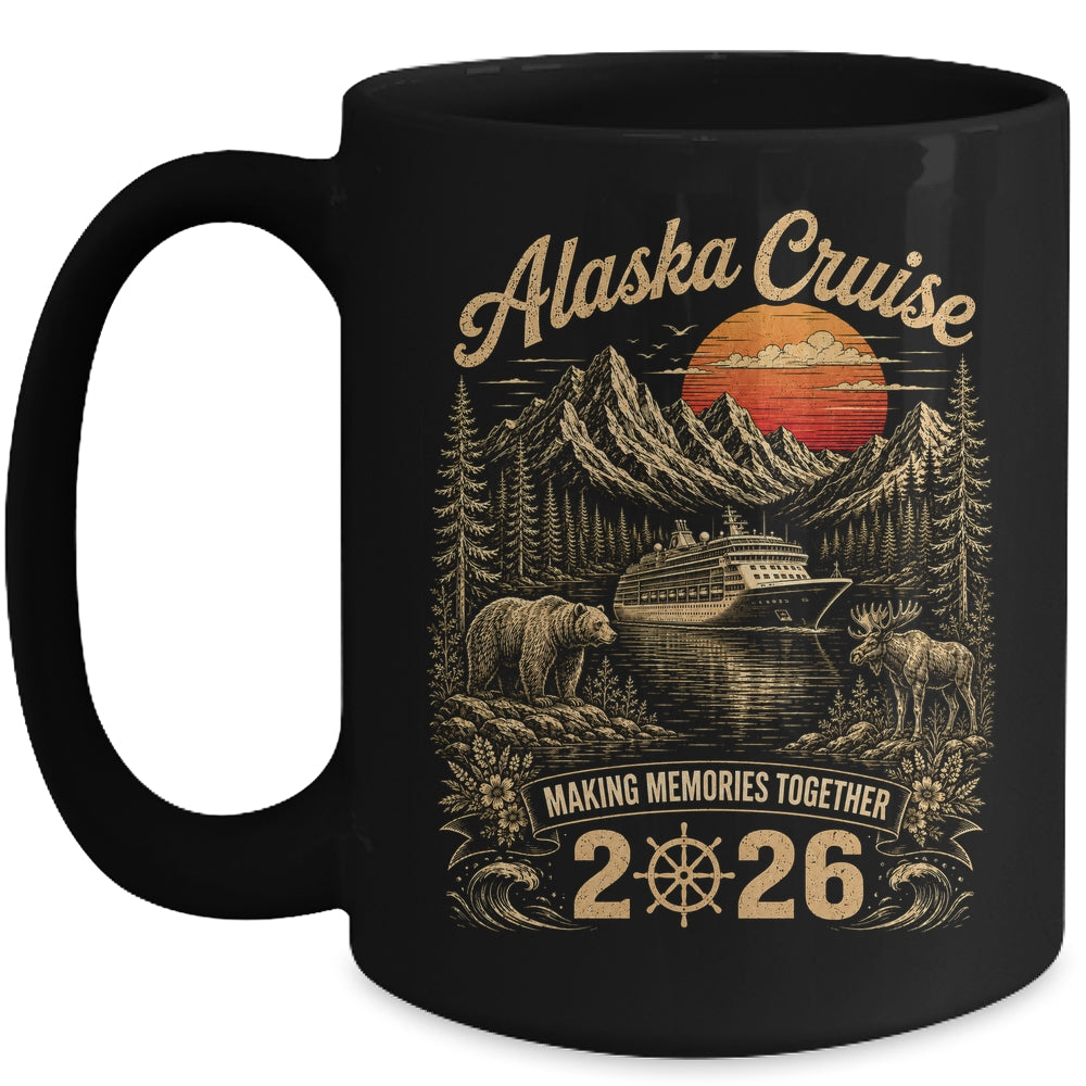 Funny Matching Family Friends Group Alaska Cruise 2026 Mug | teecentury