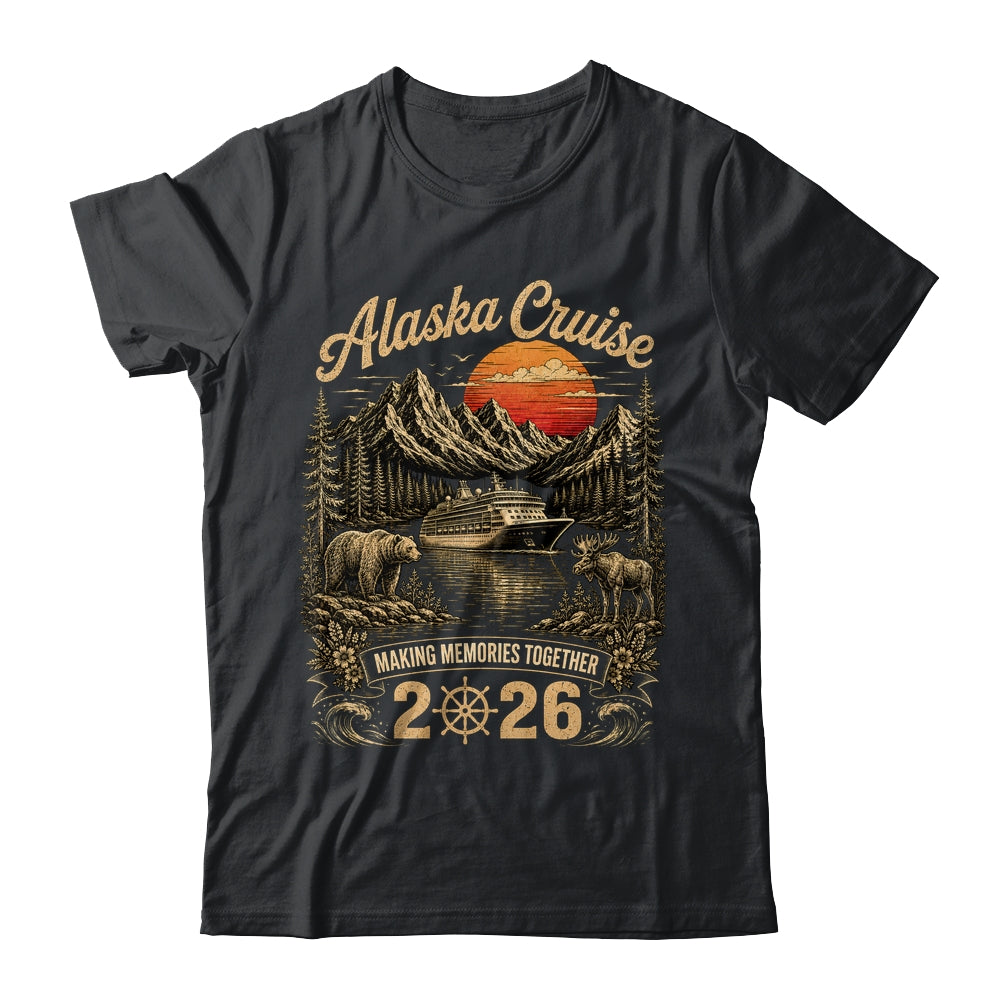 Funny Matching Family Friends Group Alaska Cruise 2026 Shirt & Hoodie | teecentury