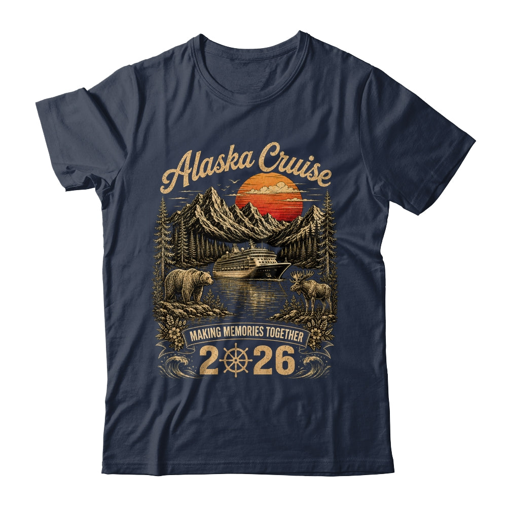 Funny Matching Family Friends Group Alaska Cruise 2026 Shirt & Hoodie | teecentury