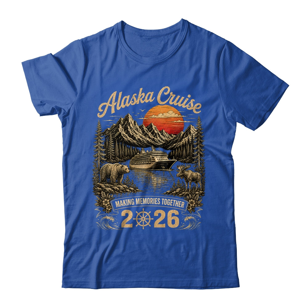 Funny Matching Family Friends Group Alaska Cruise 2026 Shirt & Hoodie | teecentury