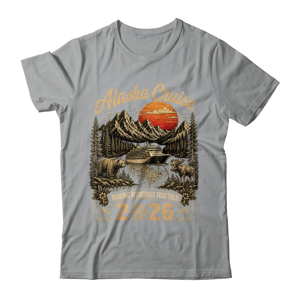 Funny Matching Family Friends Group Alaska Cruise 2026 Shirt & Hoodie | teecentury